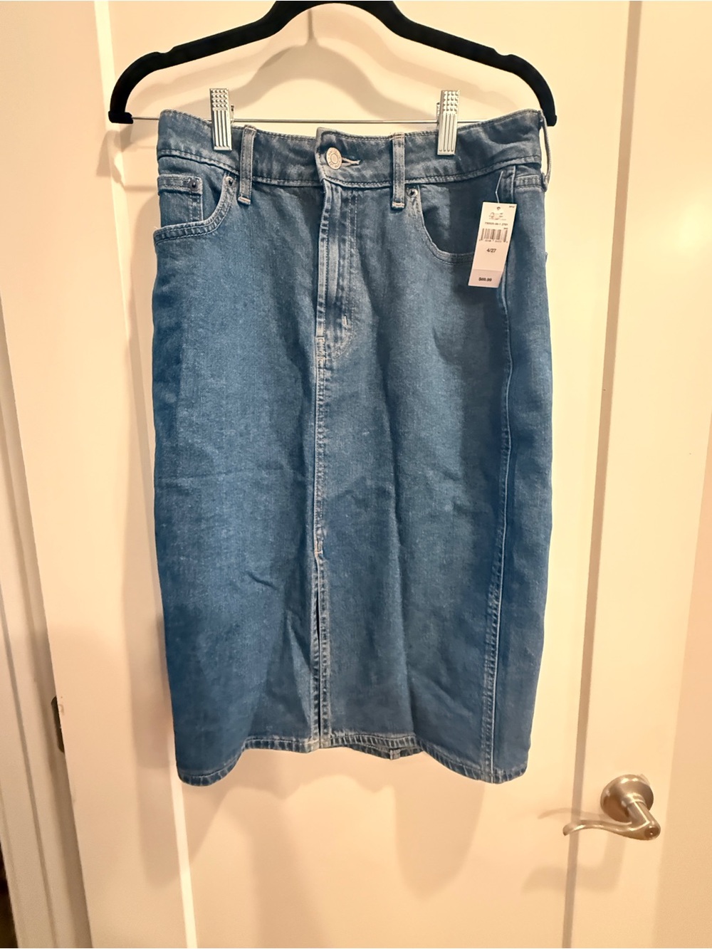 Denim Pencil Skirt